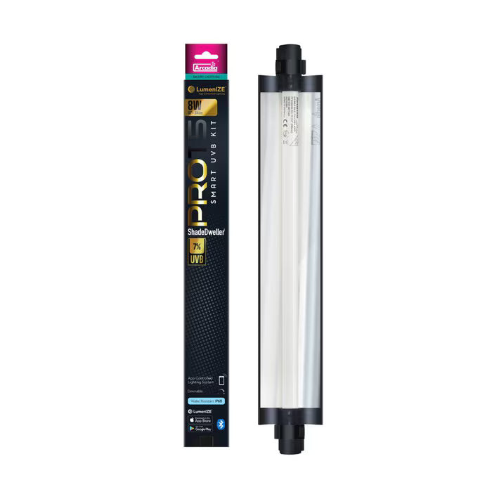 LumenIZE Pro T5 UVB Kit, ShadeDweller 7% UV-B, 8 Watt (RARLZ8S)