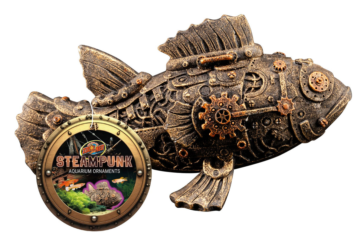 Zoo Med Steampunk Aquarium Ornament, Fish (AD-13)