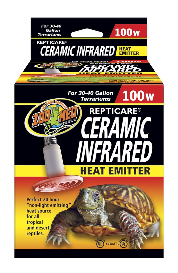 Zoo Med Ceramic Infrared Heat Emitter, 100w (CE-100E)