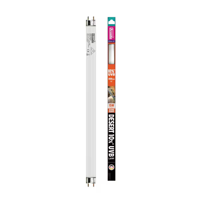 Arcadia Euro-Range Desert 10% UV Tube, 45cm (18″), 15 Watt (RFRP15 )