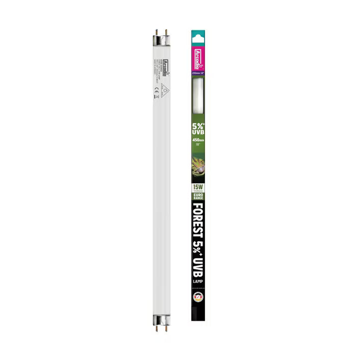 Arcadia Euro-Range Forest 5% UV Tube, 45cm (18″), 15 Watt ( RFR15 )