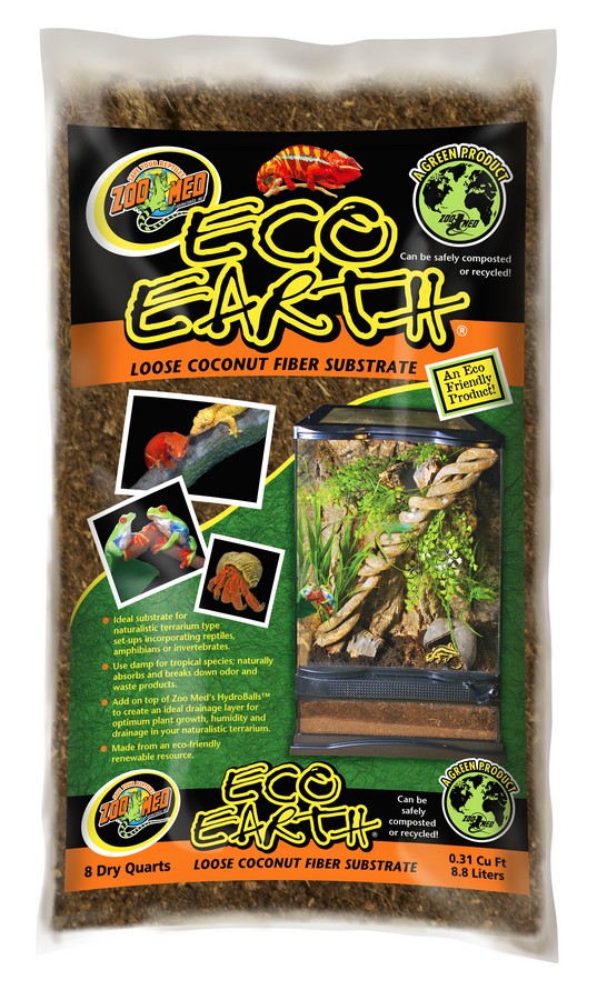 Zoo Med Eco Earth Loose Fibre Substrate, 8.8  Litres (EE-8)