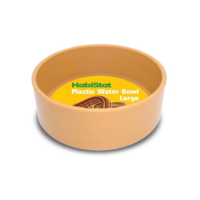 HabiStat Round Plastic Water Bowl, Large