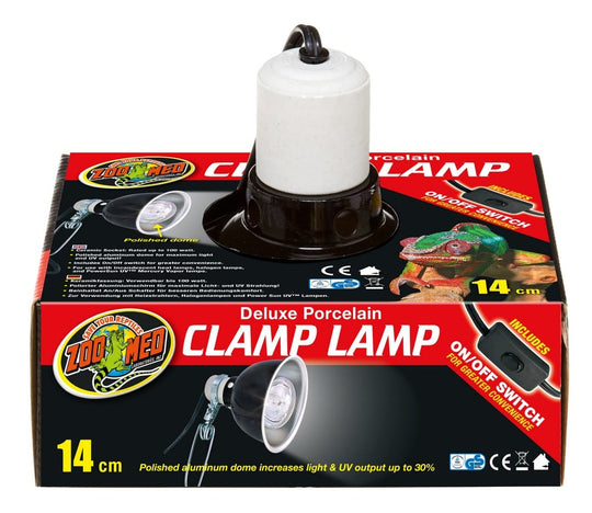 Zoo Med Deluxe Porcelain Clamp Lamp Fixture, 14cm (5.5"), 100w (LF-11UK)