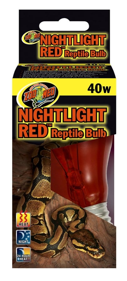 Zoo Med Nightlight Red Reptile Bulb, 40w (NR-40E)