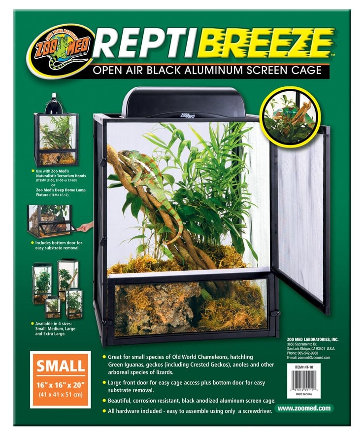 Zoo Med ReptiBreeze Screen Terrarium, L40 x D40 x H50cm (NT-10)