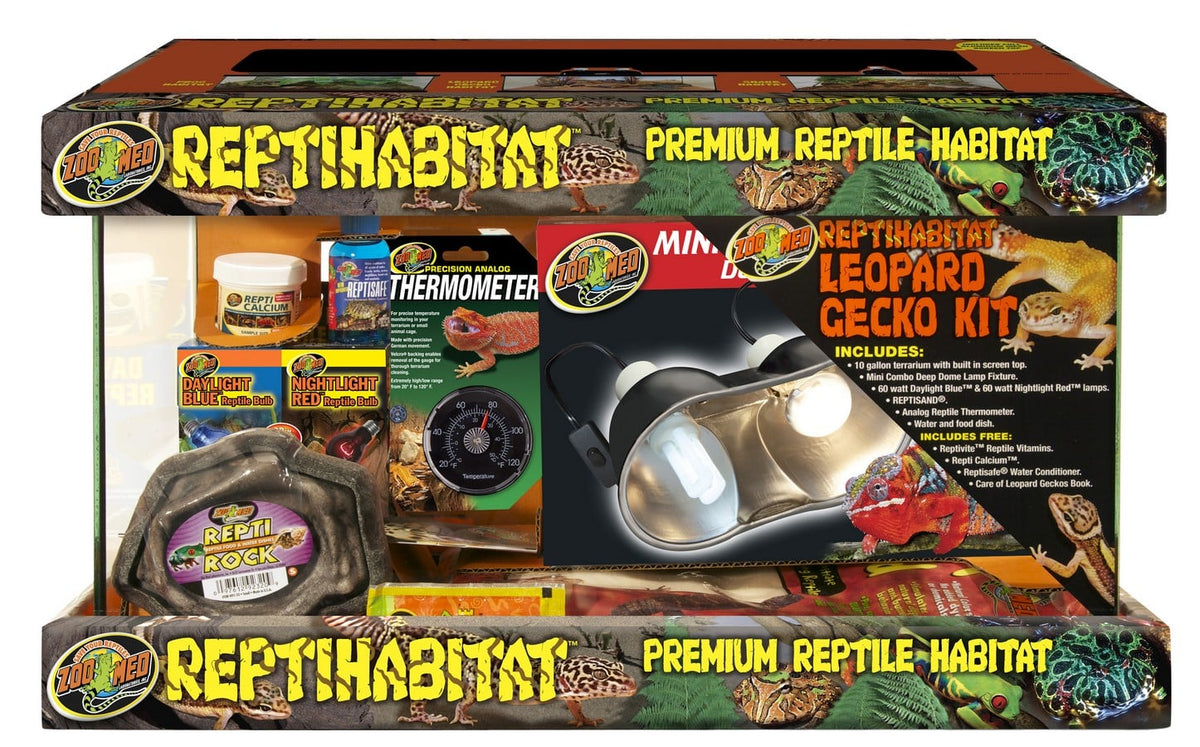 Zoo Med ReptiHabitat Leopard Gecko Kit, 51 x 25 x 30cm (NT-L10)
