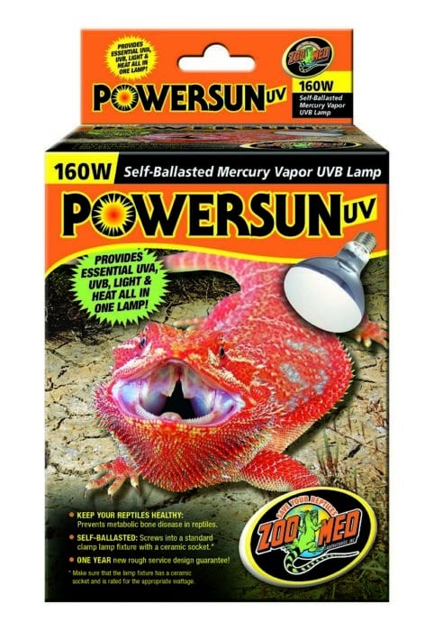 Zoo Med PowerSun UV Bulbs, 160w (PUV-10E)