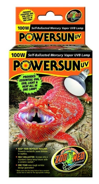 Zoo Med PowerSun UV Bulbs, 100w (PUV-11E)