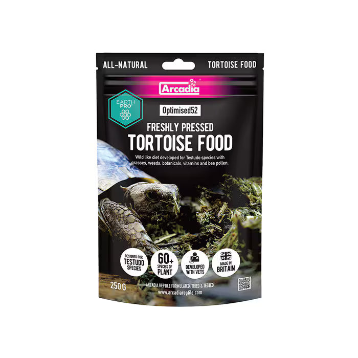 Arcadia Reptile EarthPro Optimised52 Tortoise Food 250g (RAREPO250)