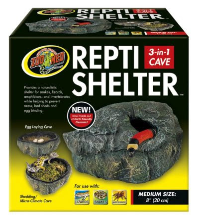 Zoo Med Repti Shelter 3 in 1 Cave, Medium (RC-31)