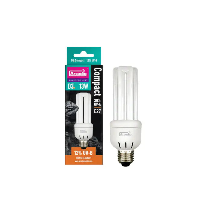 Arcadia Mini Triple U D3+ 12% Screw In Compact, 13 Watt ( RFD3PC13X )