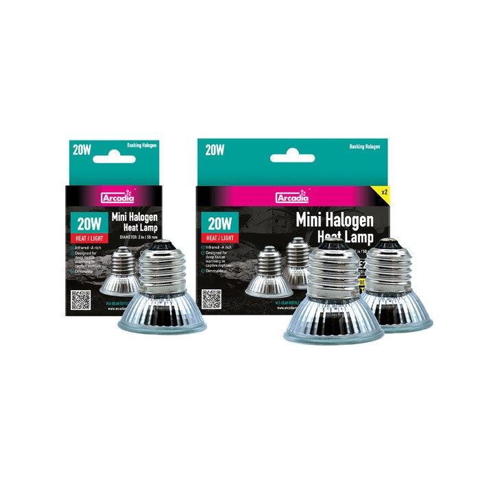 Arcadia Mini Halogen Heat Lamp, 20 Watt