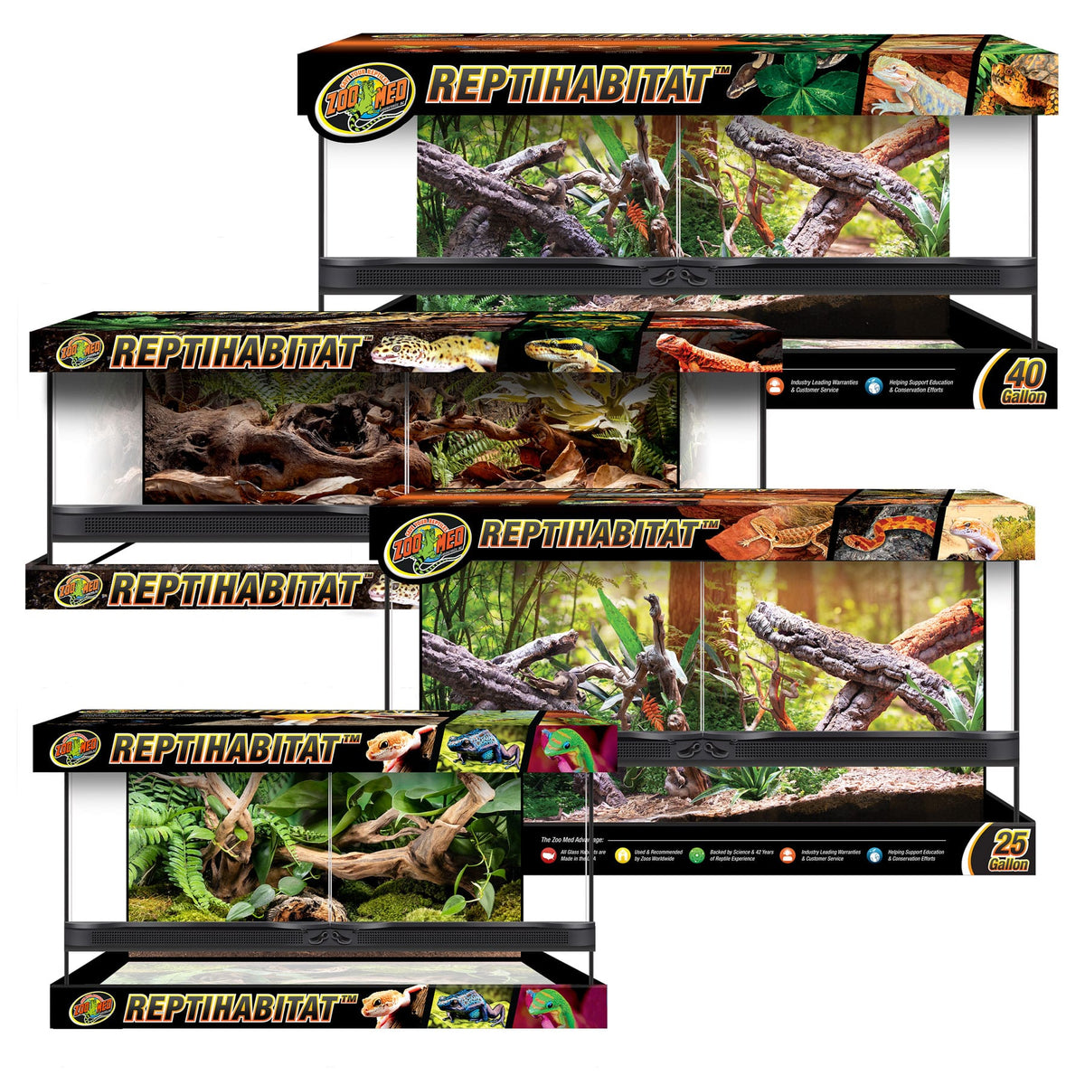 Zoo Med Double Door Terrarium, 76 x 30 x 41cm (28 x 12 x 16") (NT-25DW)