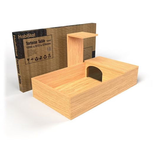 HabiStat Tortoise Table 109 x 61 x 63cm, Oak ( HTTO )