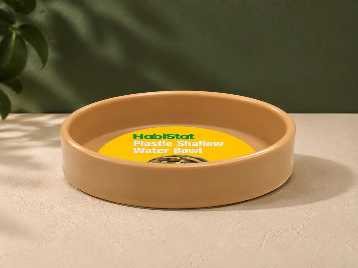 HabiStat plastic shallow water bowl with original label